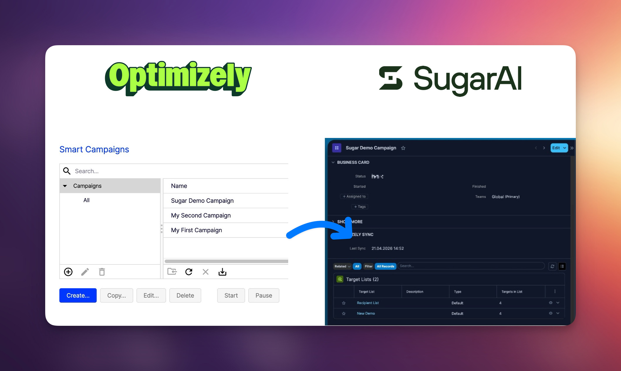 Optimizely Integration for Sugar: Better Connect Marketing Data, Campaigns, and CRM Analytics