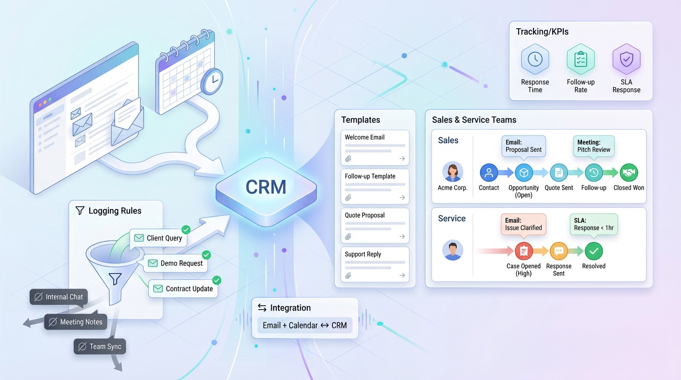 Solution for CRM & Email Chaos: Clean Communication, Tracking, and Templates – All Under Control with Outlook/Google