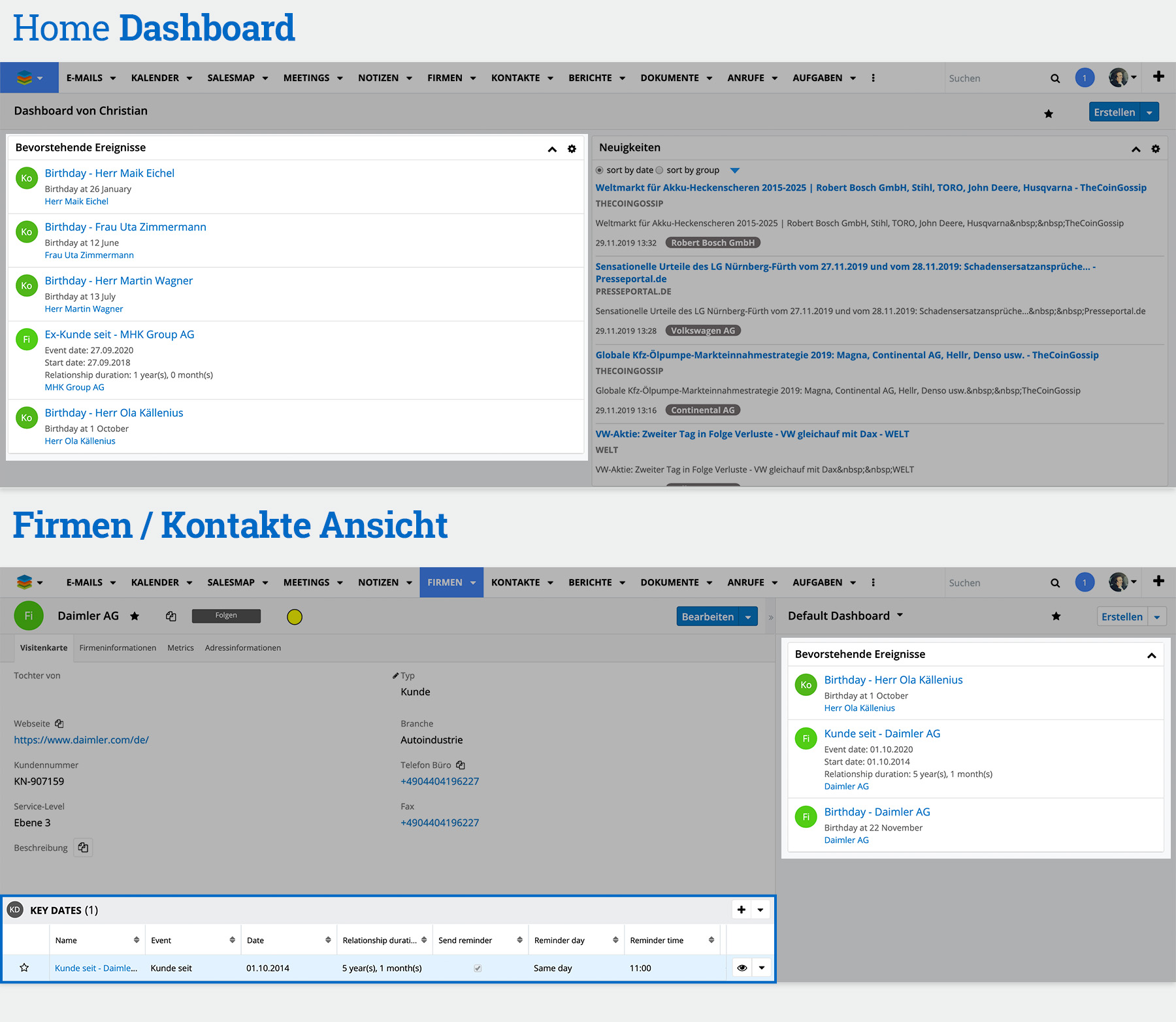 MyCRM Enhancements für Sugar MyCRM Enhancements für Sugar