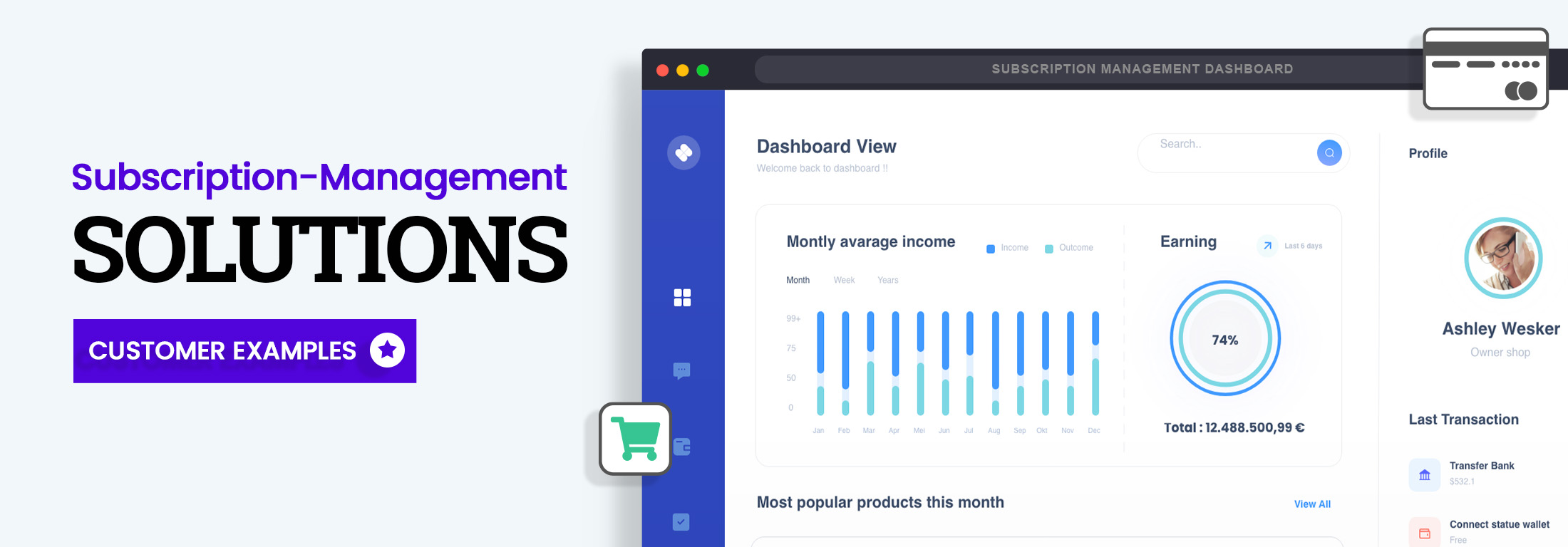 Subscription management tools – solutions and a customer example