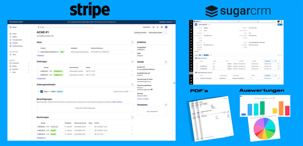 Stripe-Integration für Sugar: Effizientes Subscription Management leicht gemacht Stripe-Integration für Sugar: Effizientes Subscription Management leicht gemacht